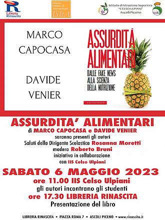 Presentazione del libro assurdità alimentari - dalle fake news alla scienza della nutrizione di marco capocasa e davide venier